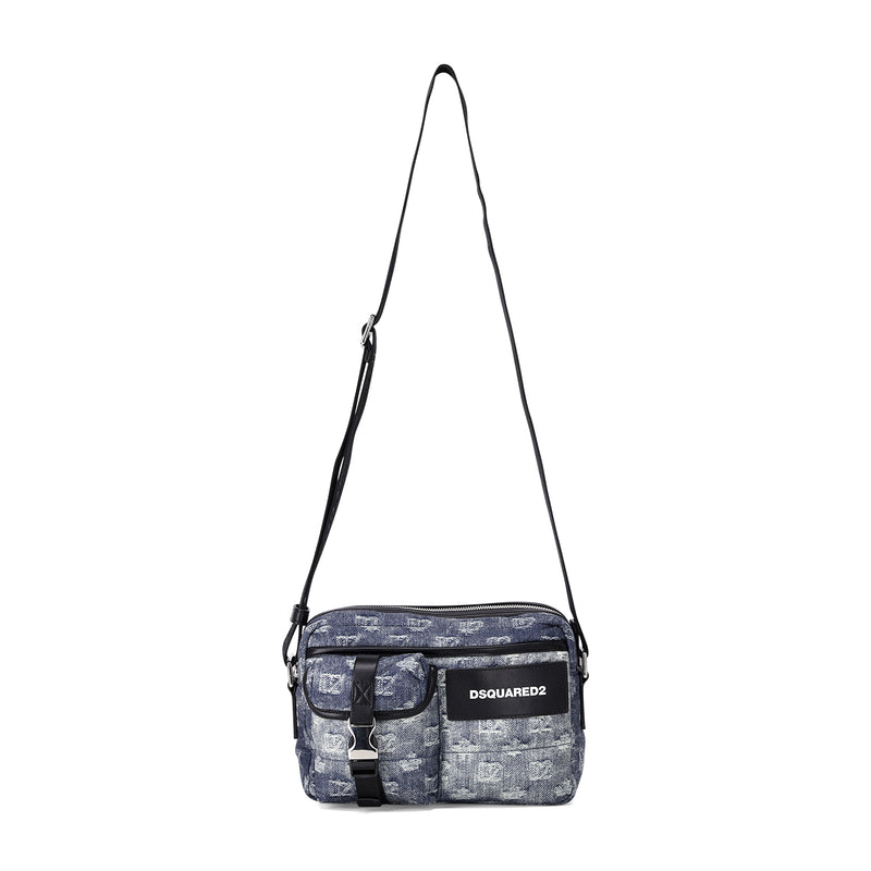 Tasche mit aufgesetzen Fächern One Size / Blau