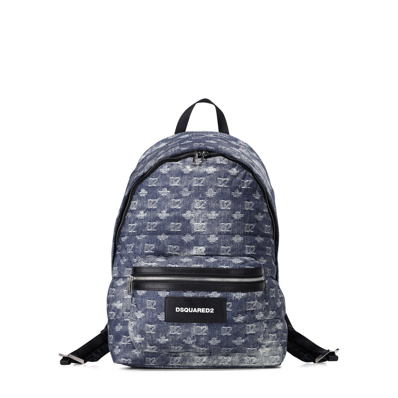 Rucksack mit Logoprint One Size / Hellblau