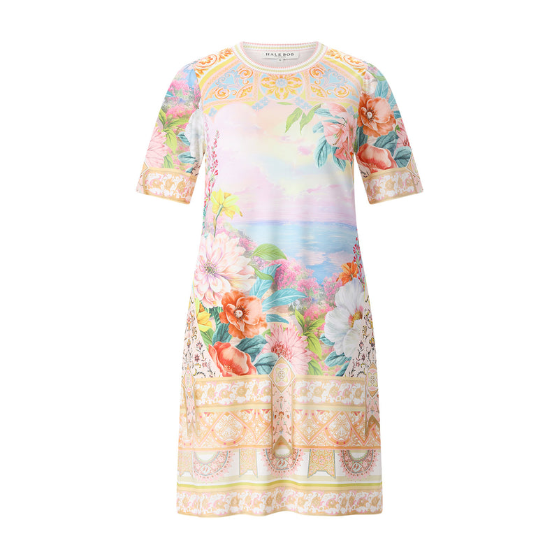 Minikleid mit Print XL / Multicolor