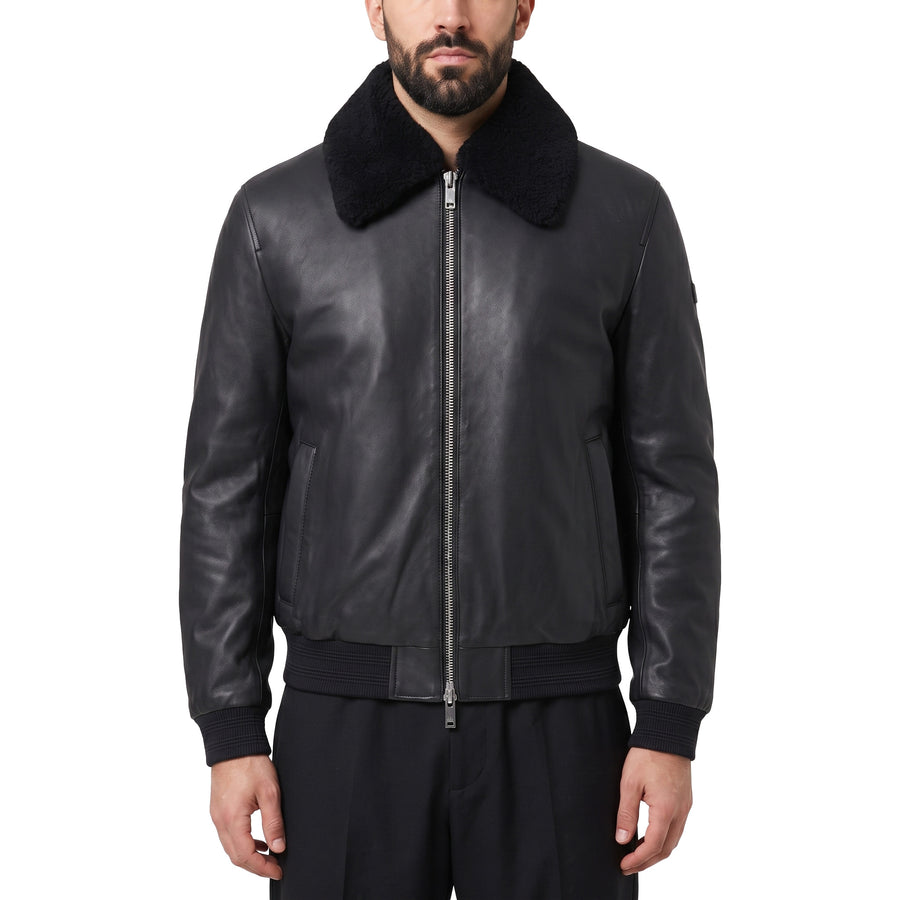 Moose Knuckles Lederjacke Toba Herren