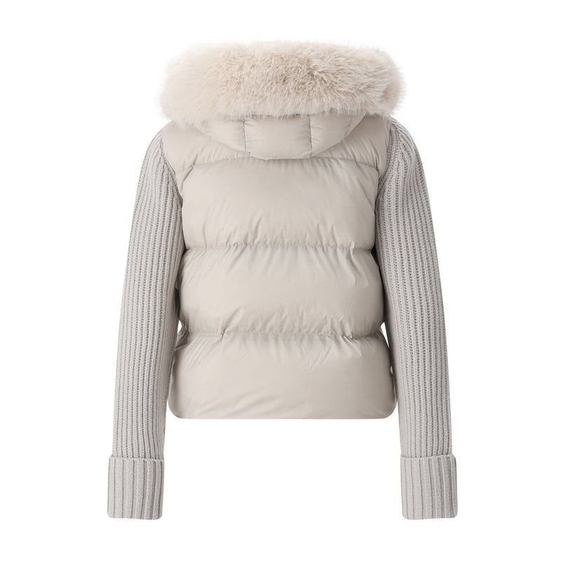Jacke Everest Hybrid mit Daunen XL / Creme
