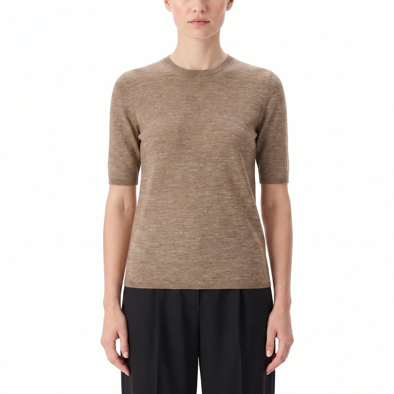 T-Shirt aus Kaschmir-Seide-Mix