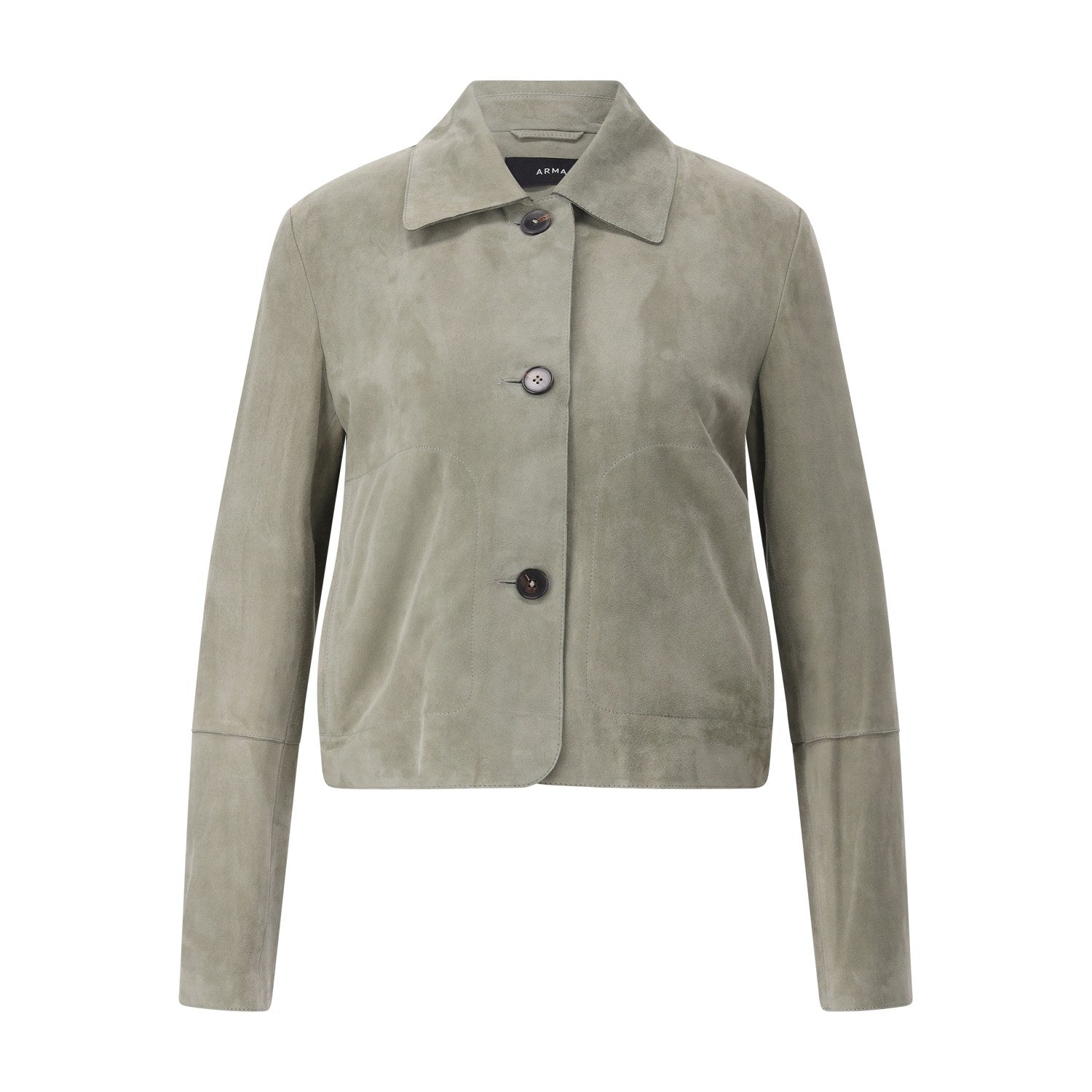Lederjacke Emy aus Veloursleder 42 / Grün