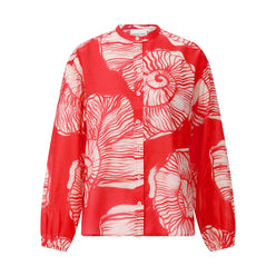 Bluse Lente mit Print 44 / Rot