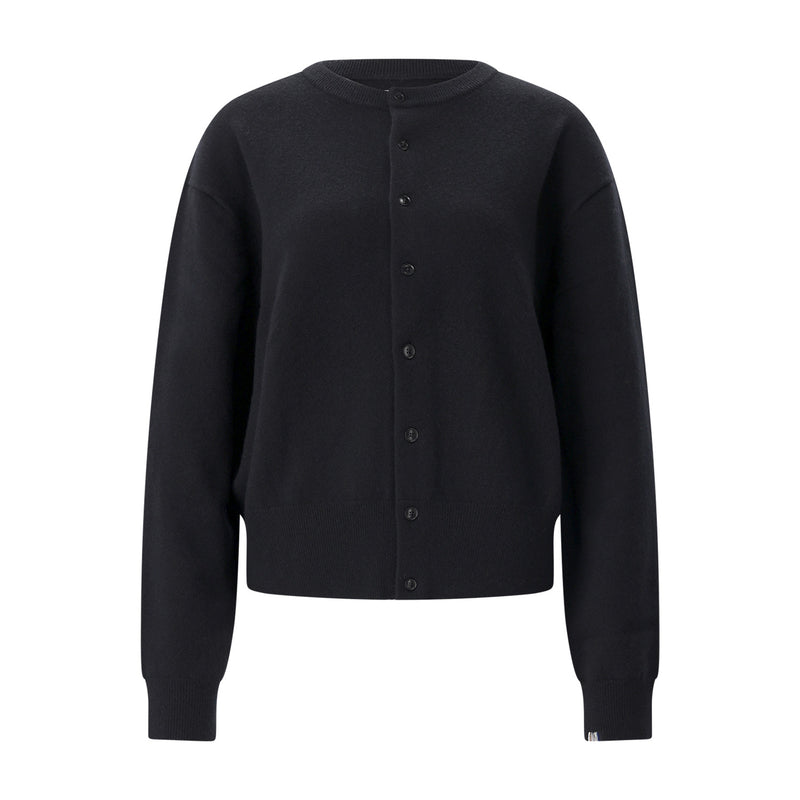 Strickjacke Luce aus Kaschmir-Mix One Size / Schwarz