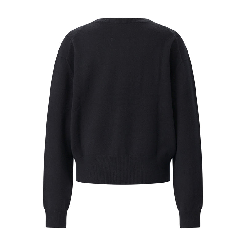 Strickjacke Luce aus Kaschmir-Mix One Size / Schwarz