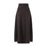 Maxirock Ease aus Kaschmir-Mix One Size / Dunkelbraun