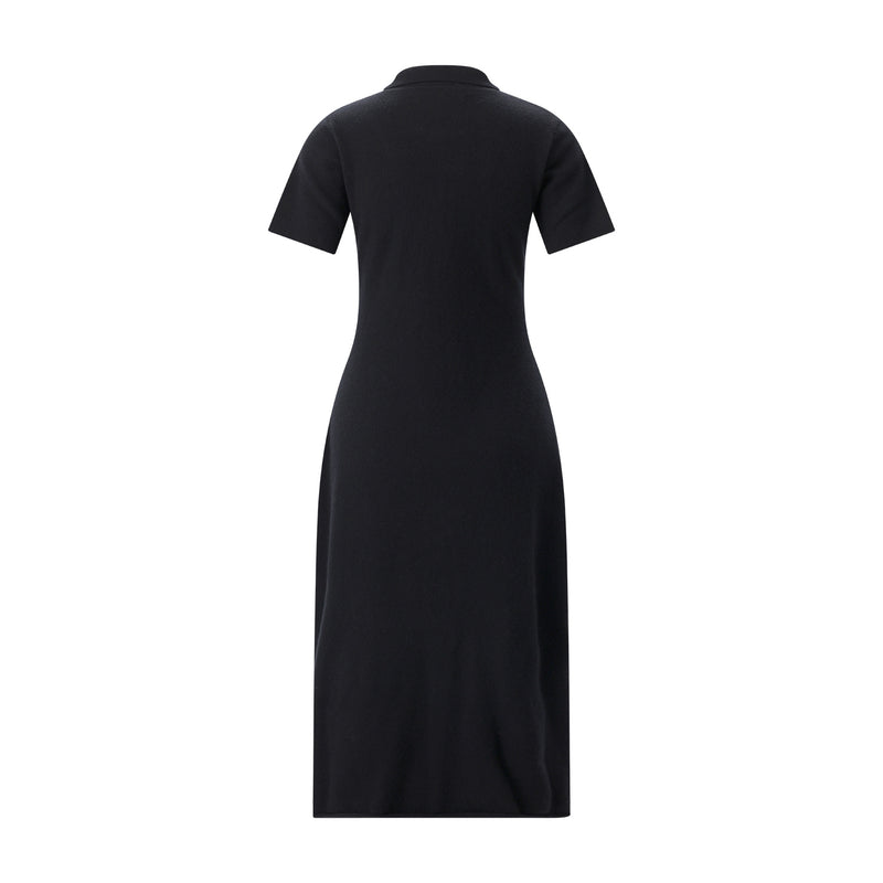 Midikleid Georgia aus Kaschmir-Mix One Size / Schwarz