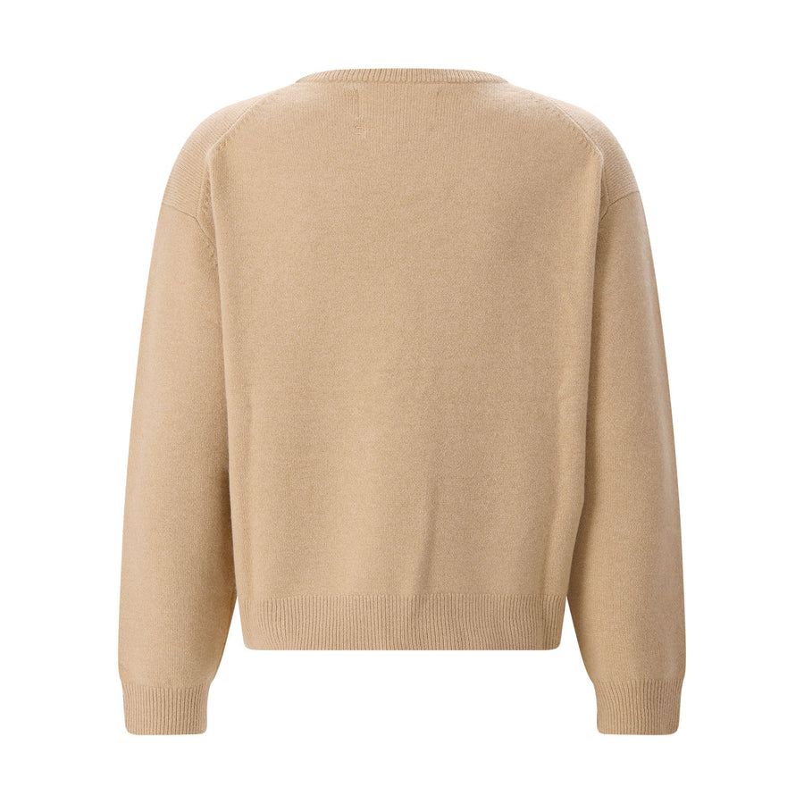 Pullover Nr. 431 Mike aus Kaschmir One Size / Hellbraun