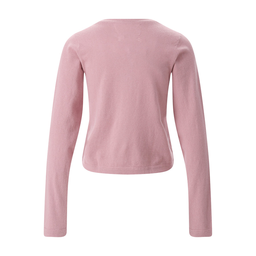 Langarmshirt Nr. 451 Lisa mit Kaschmir One Size / Rosa