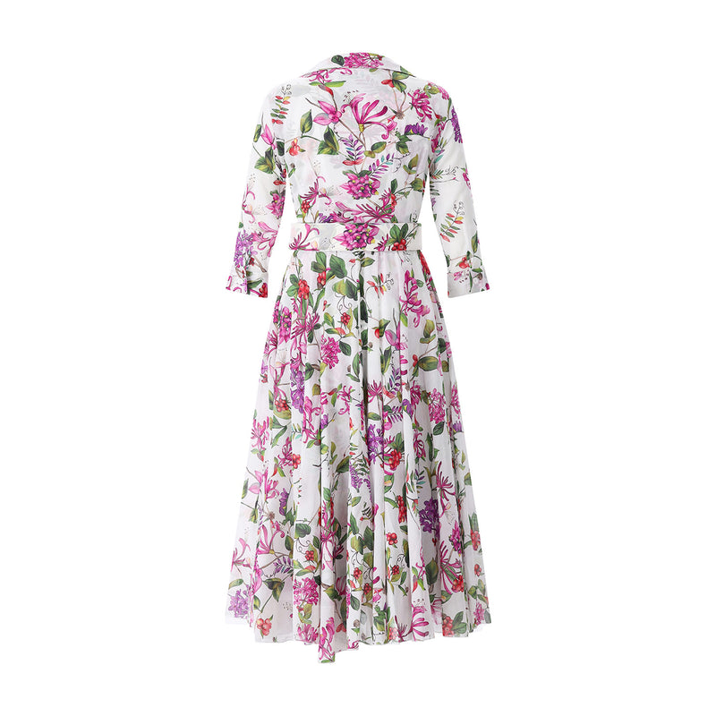 Samantha Sung Blusenkleid Aster mit floralem Muster Damen