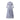 Blusenkleid Aster mit floralem Muster 46 / white cobalt blue