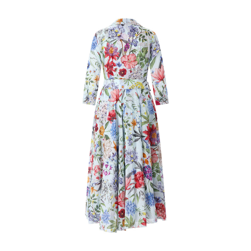 Samantha Sung Blusenkleid Aster mit floralem Muster Damen