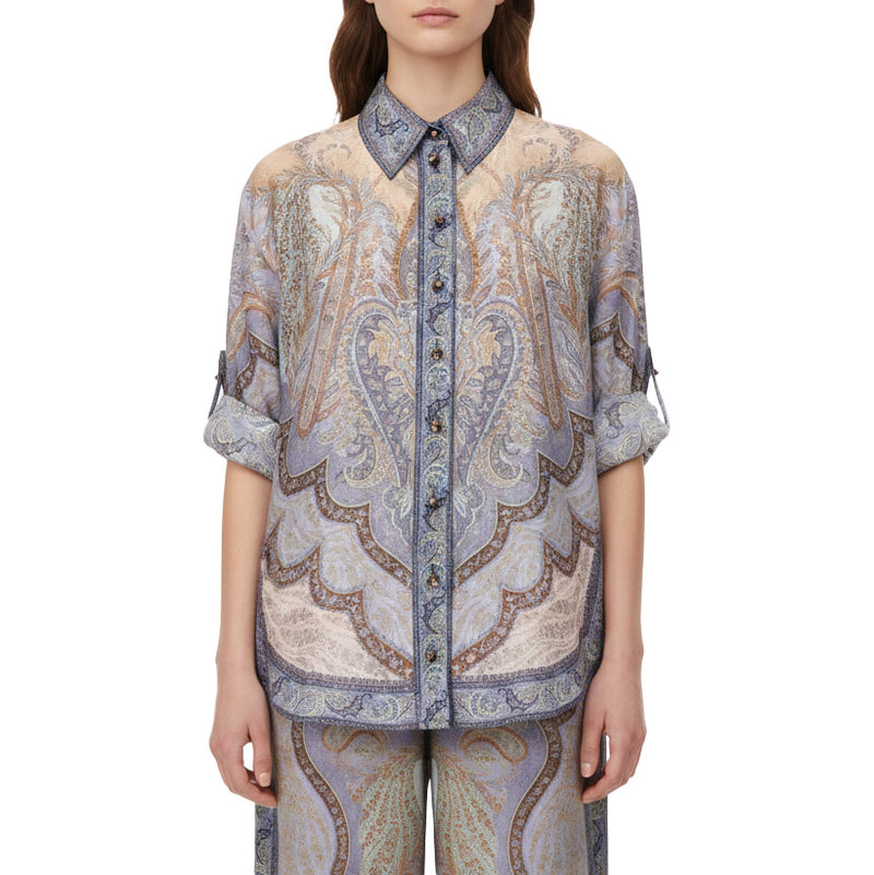 Bluse Wanderlust aus Seide