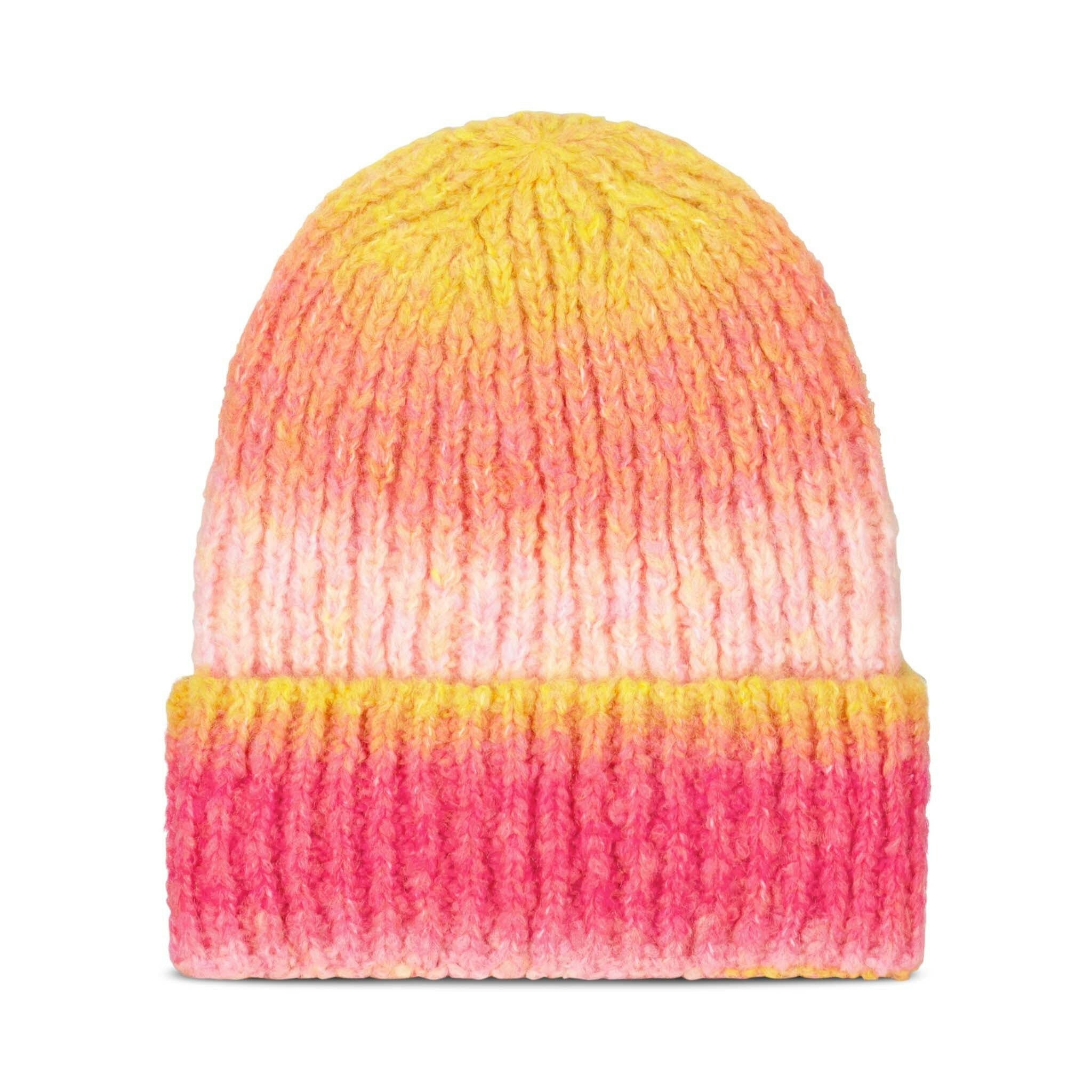 Mütze aus Woll-Mix mit Farbverlauf