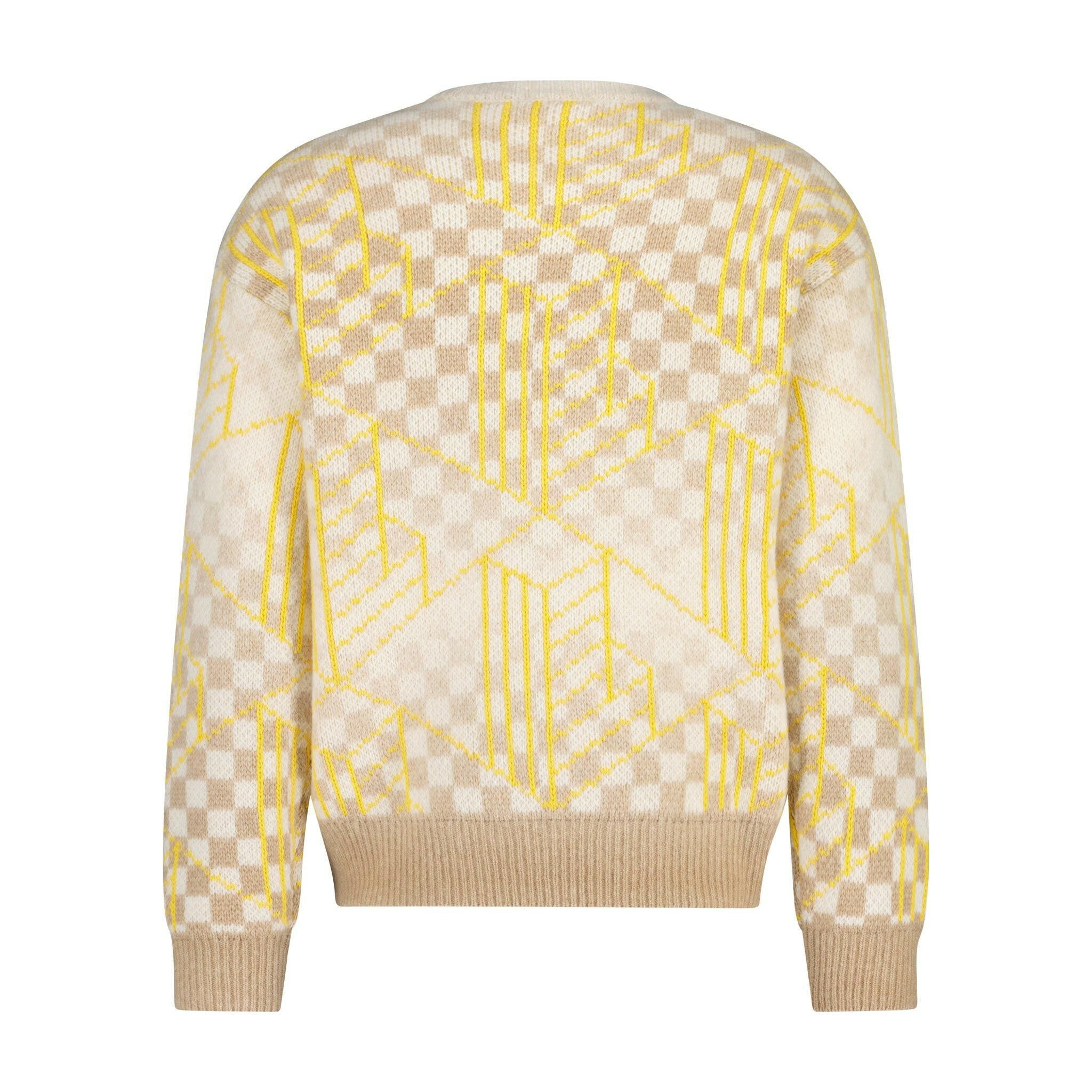 Wollpullover mit geometrischem Muster
