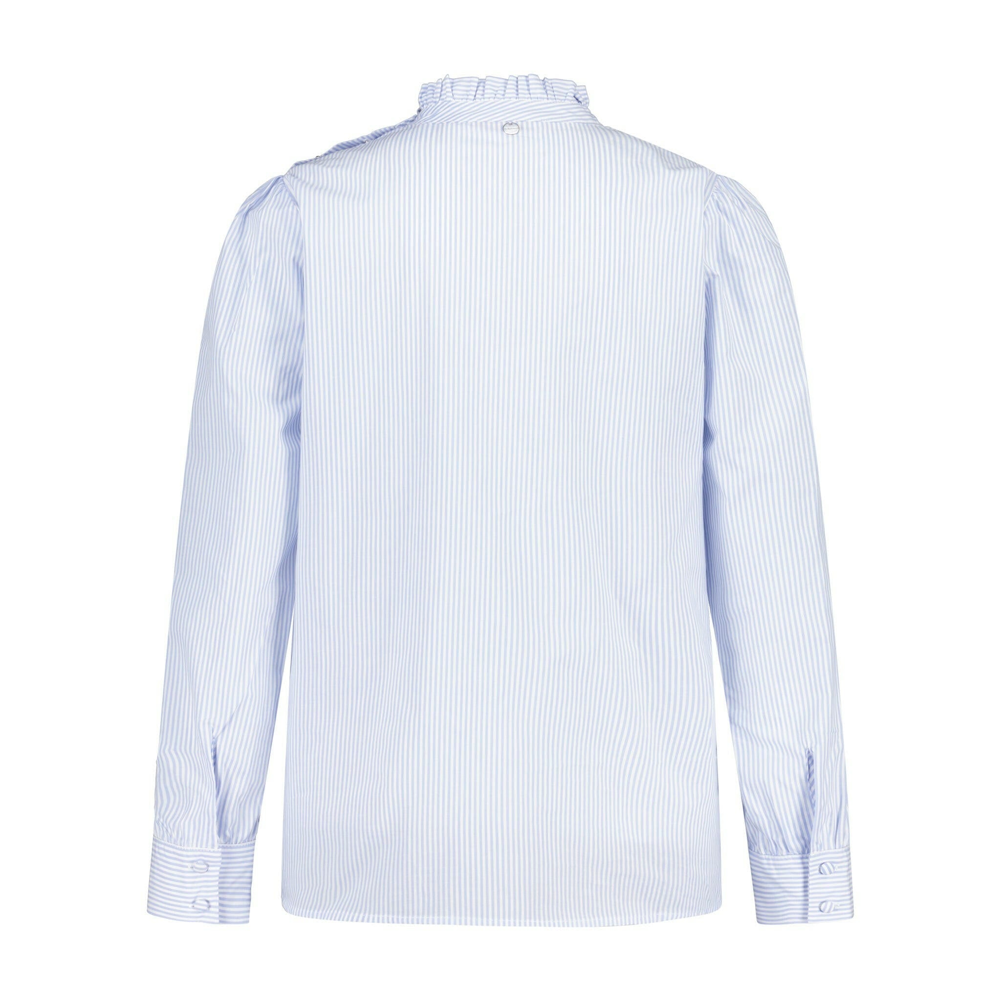 Bluse mit gerüschtem Stehkragen