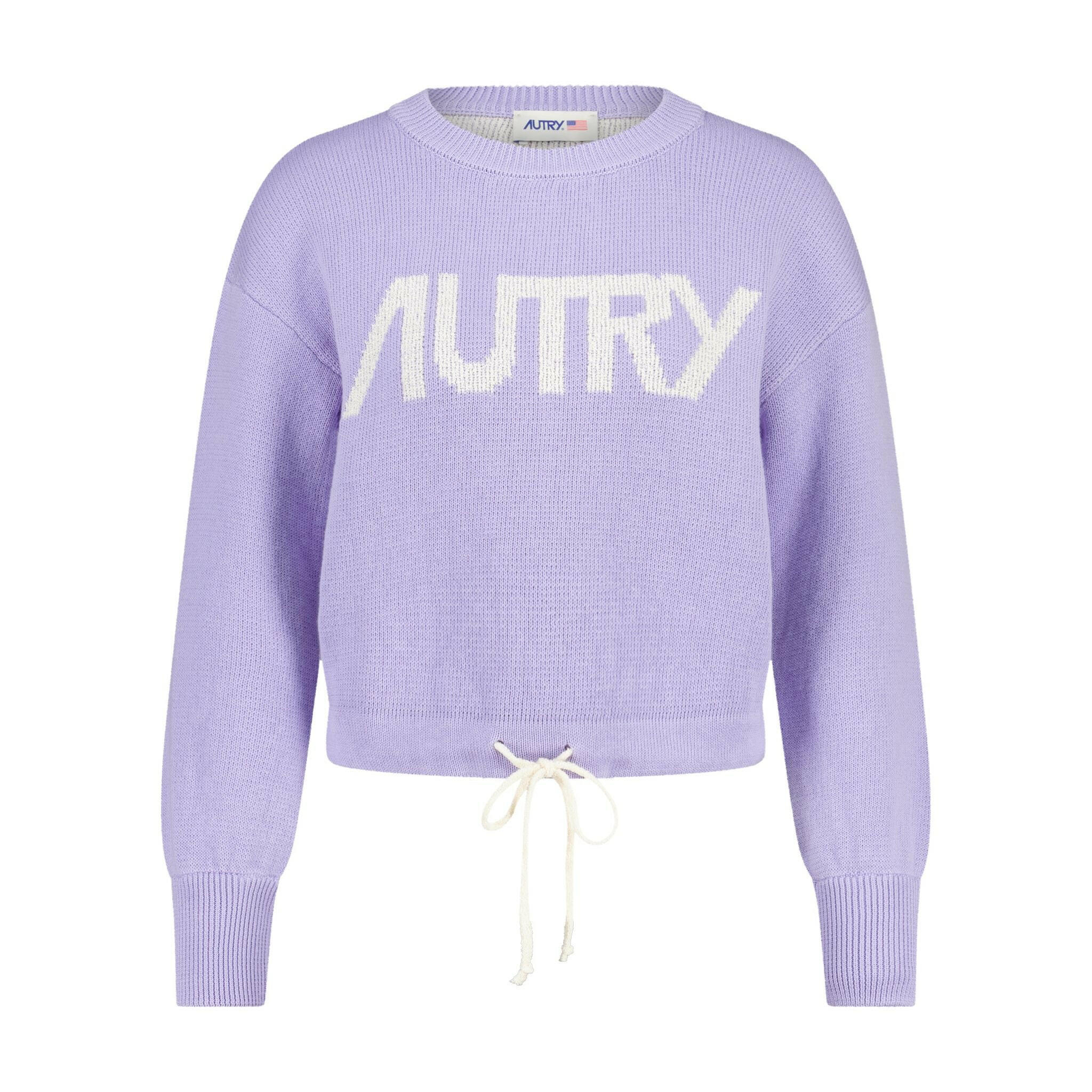 Cropped Pullover mit Logo