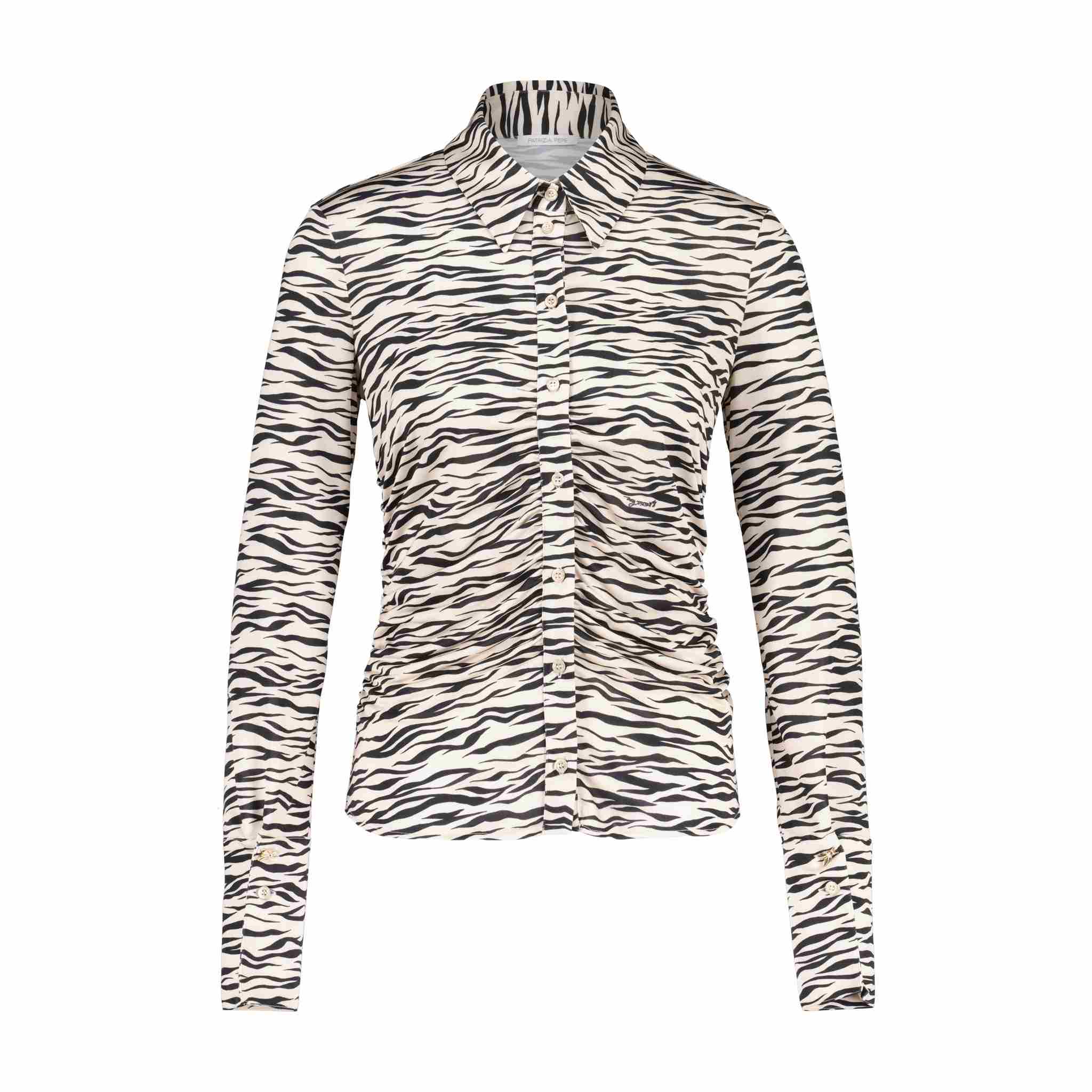 Bluse Camicia im Zebra-Look