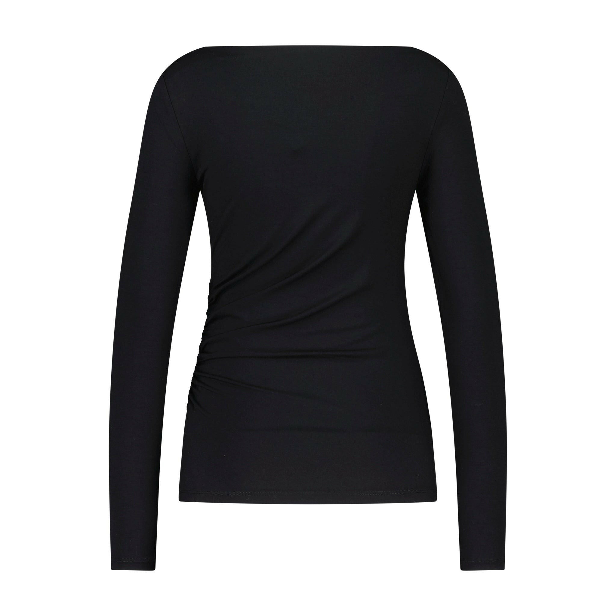 Figurbetontes Shirt aus Jersey mit Raffung