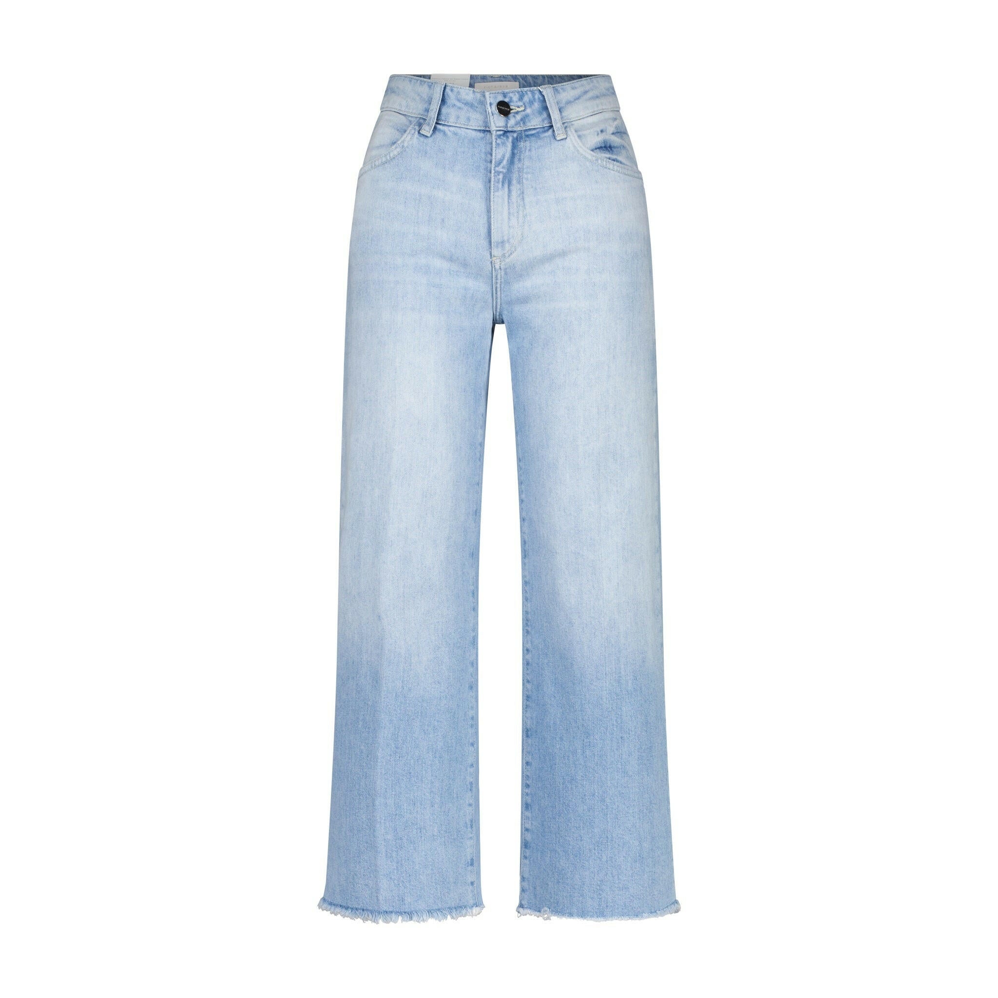 Bootcut Jeans mit gefranstem Saum