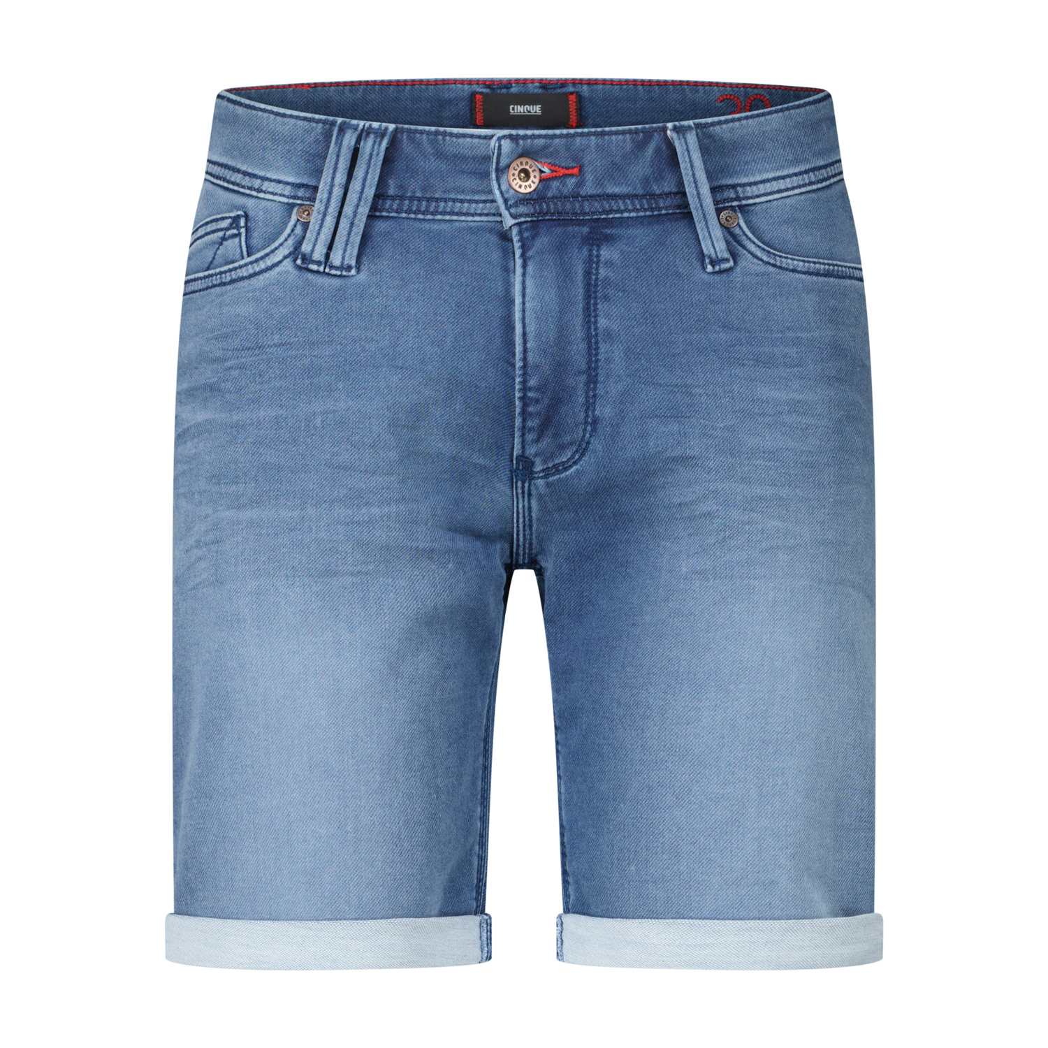 Tapred-Fit Jeans Shorts