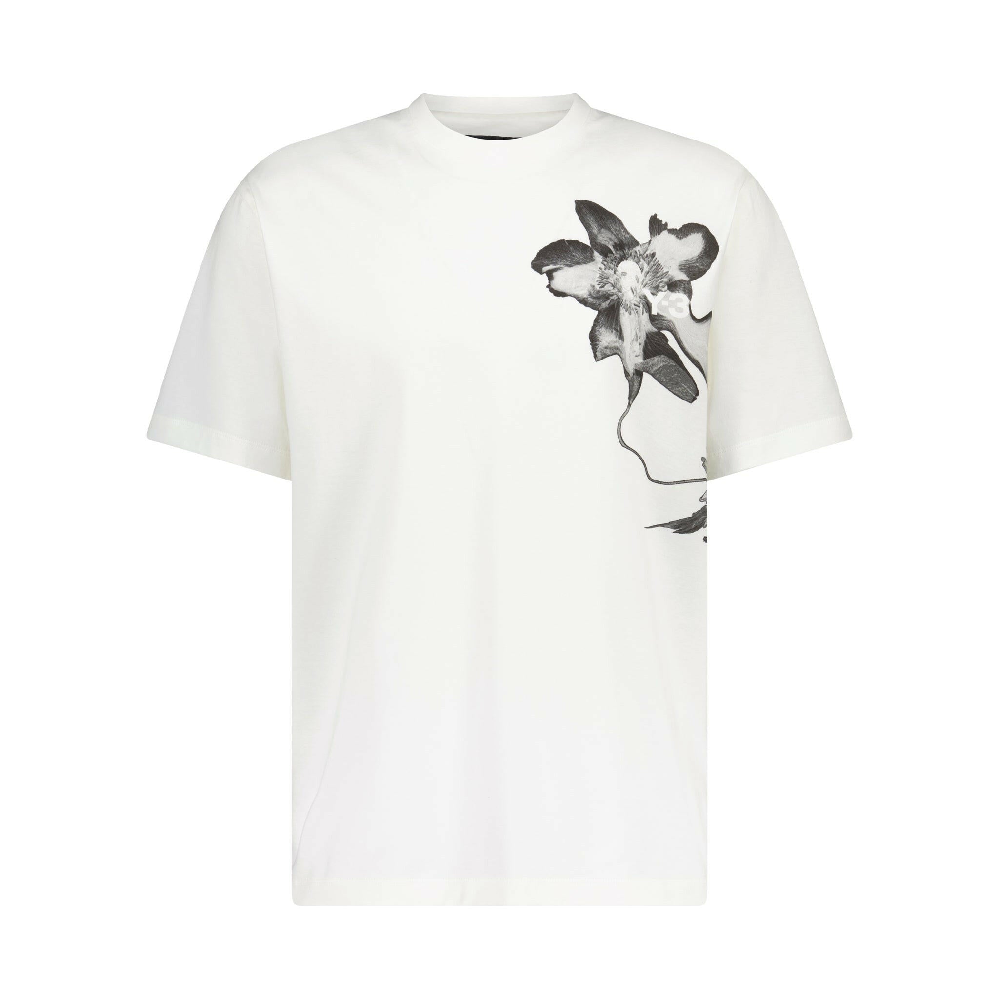 T-Shirt mit Logo & Blumenmotiv