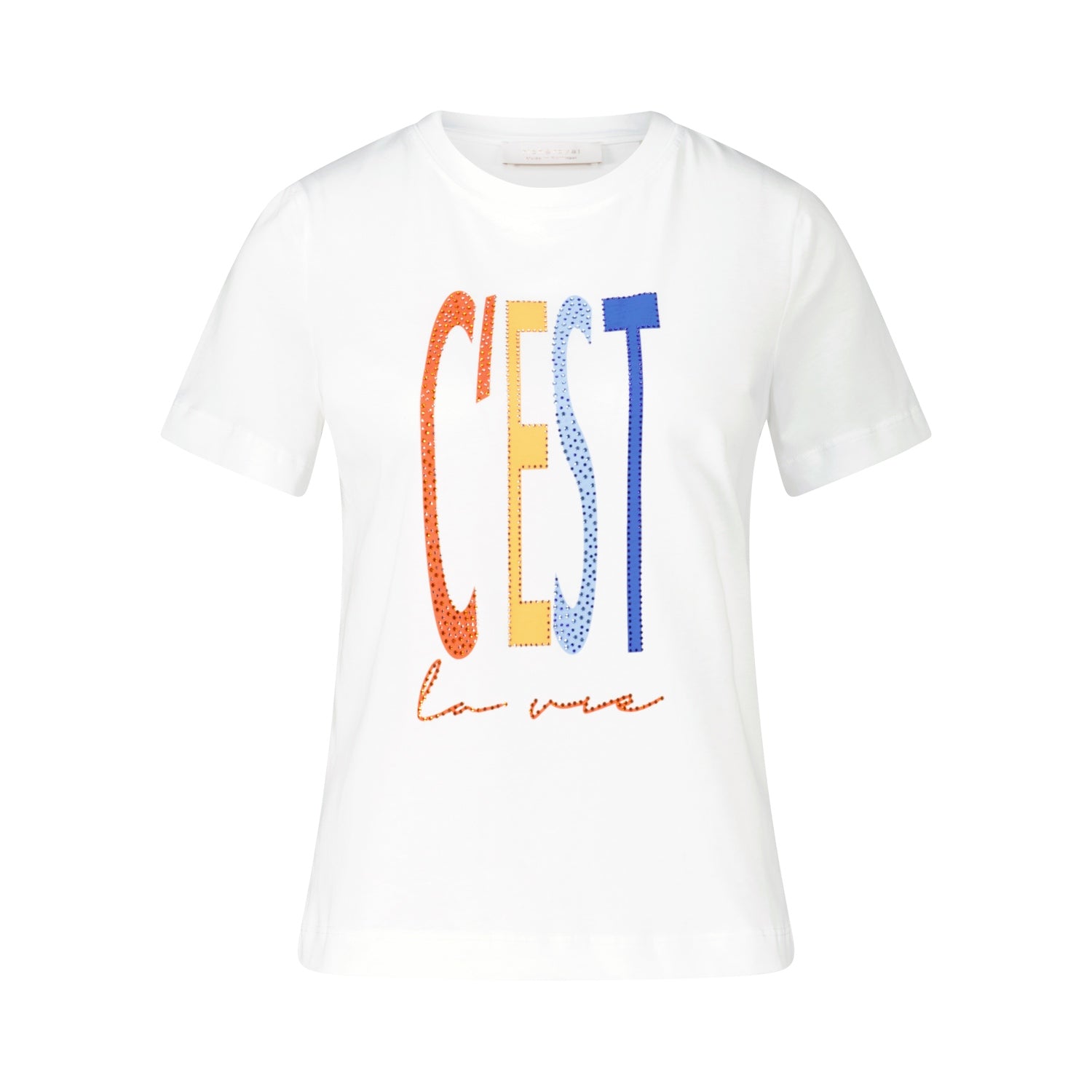 T-Shirt "C'EST LA VIE" mit Strass