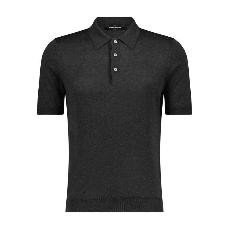 Gran Sasso Poloshirt aus Seide Herren
