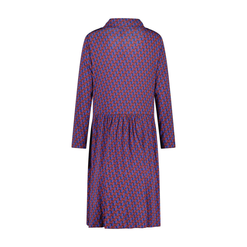 Rosso35 Midikleid mit geometrischem Muster Damen