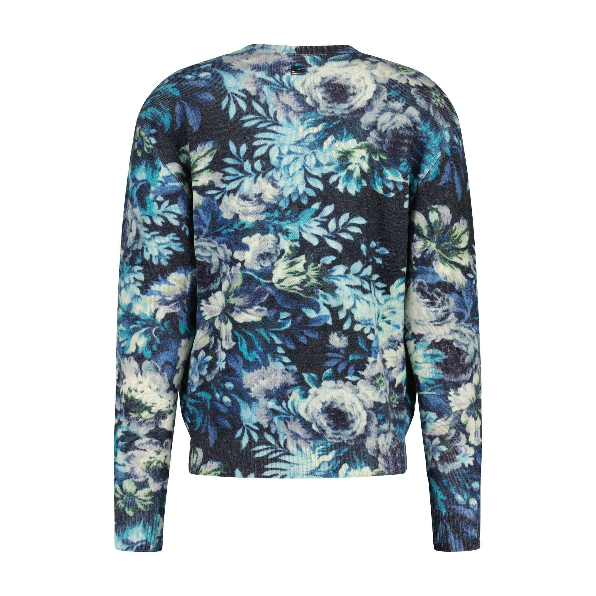 Pullover aus Wolle im floralen Design
