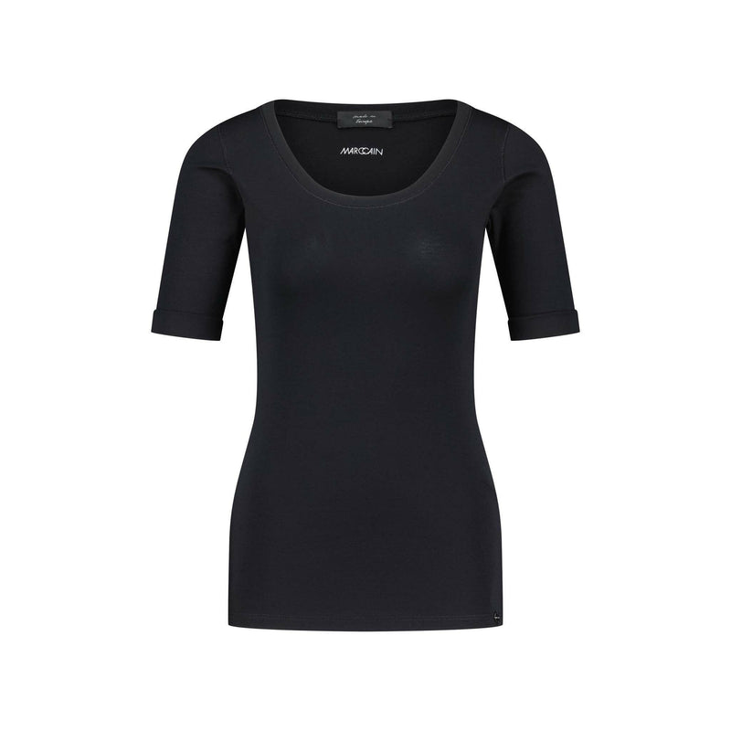 Marc Cain Shirt aus elastischem Baumwoll-Jersey Damen