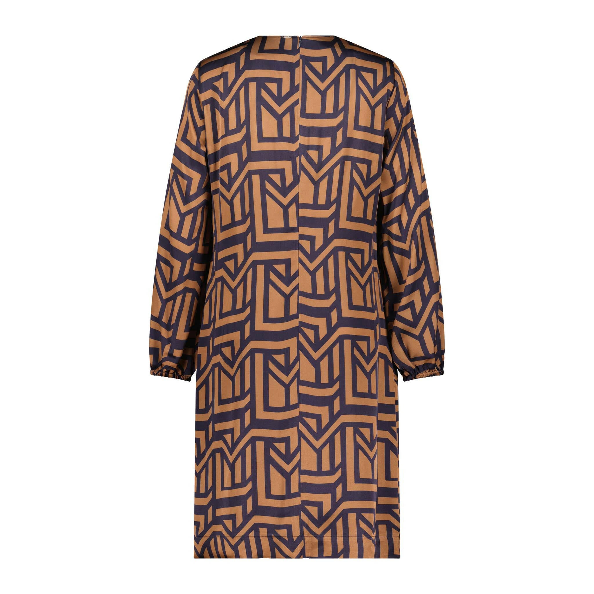 Viskose-Kleid Cieato mit graphischem Muster