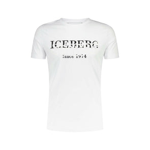 Iceberg T-Shirt mit Logo-Schriftzug